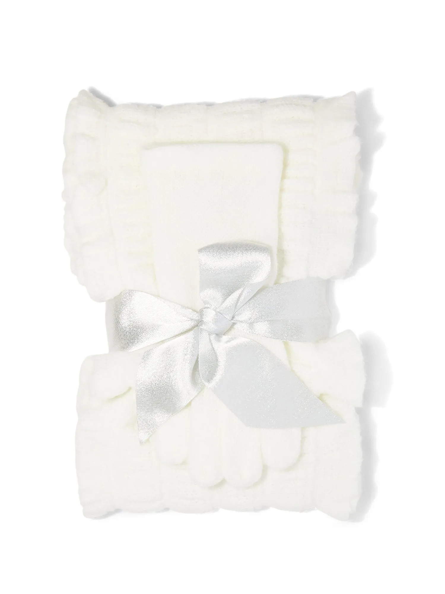 2-Piece Ruffle Scarf & Gloves Set