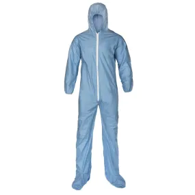 7414B-XL Lakeland 7414B Pyrolon® Coverall, X-Large, Light Blue/White, Hooded