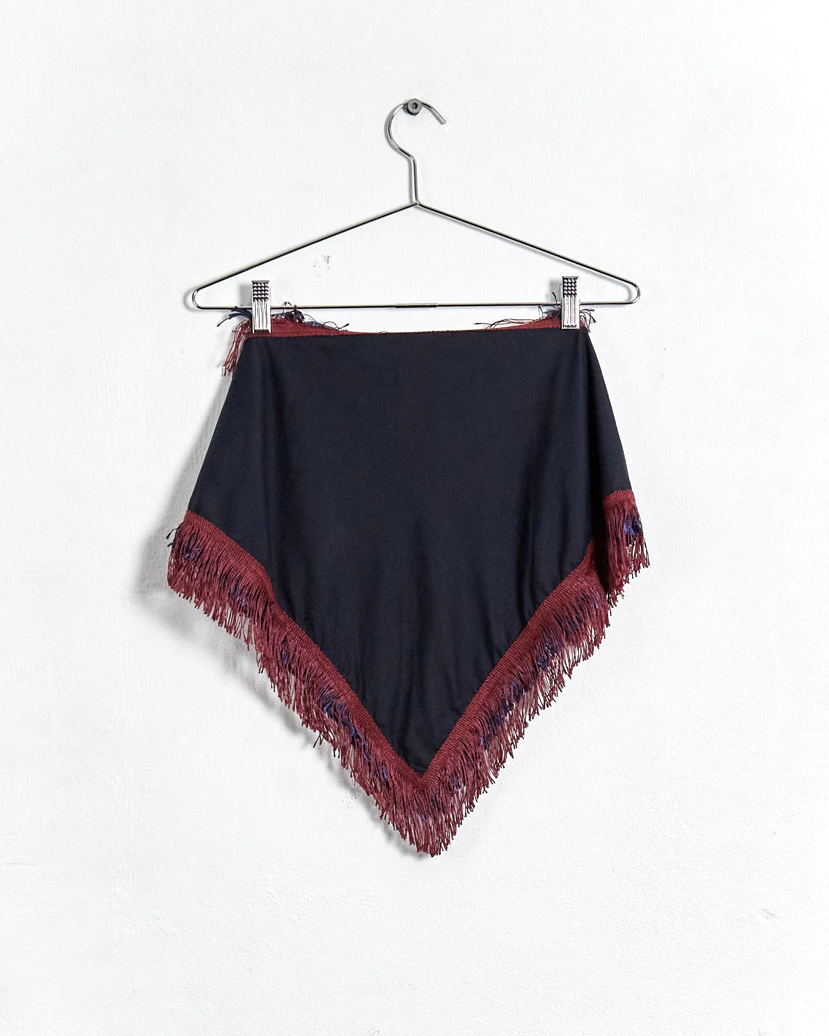 Albus Lumen fringed neck scarf, navy