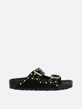 Arizona Rivet Suede Sandals