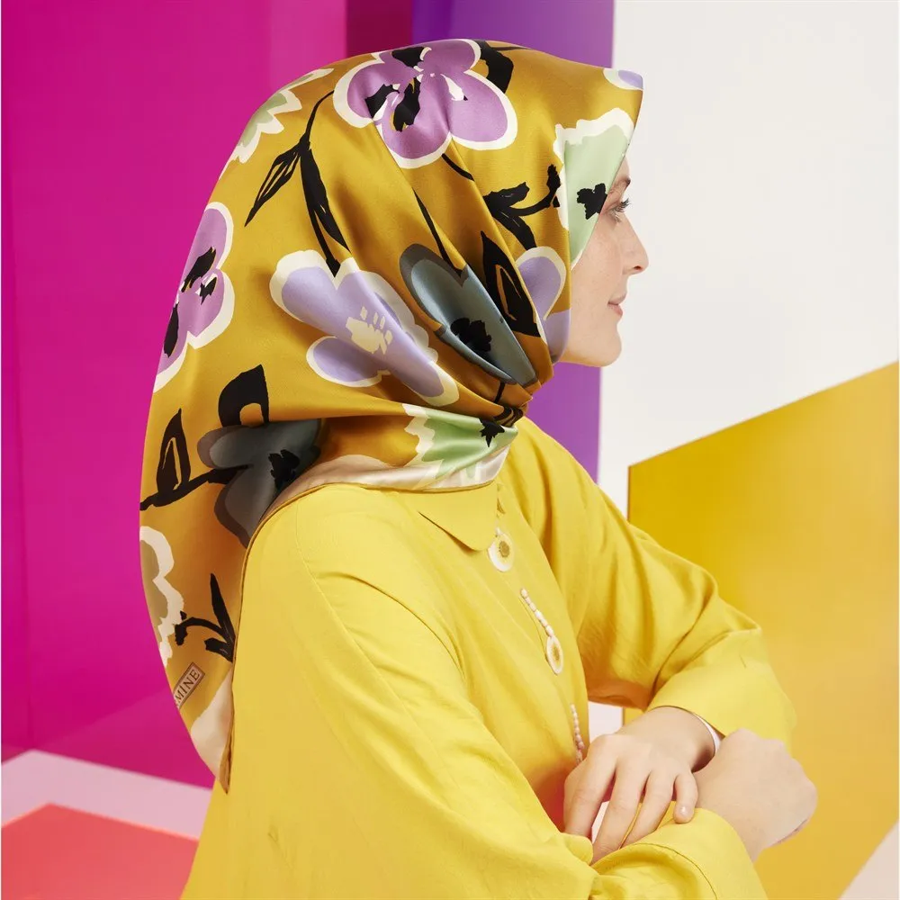 Armine Merri Floral Silk Scarf No 1