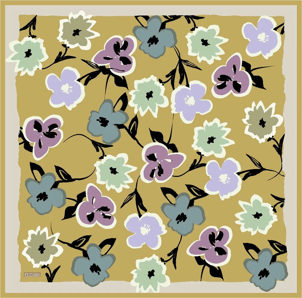 Armine Merri Floral Silk Scarf No 1