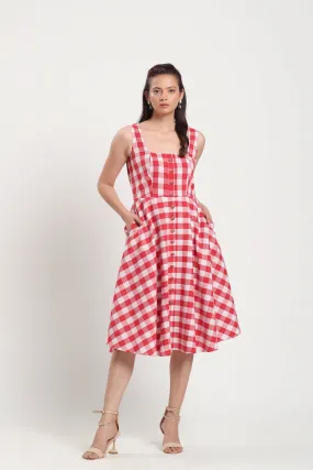 AUDREY A-LINE MIDI DRESS