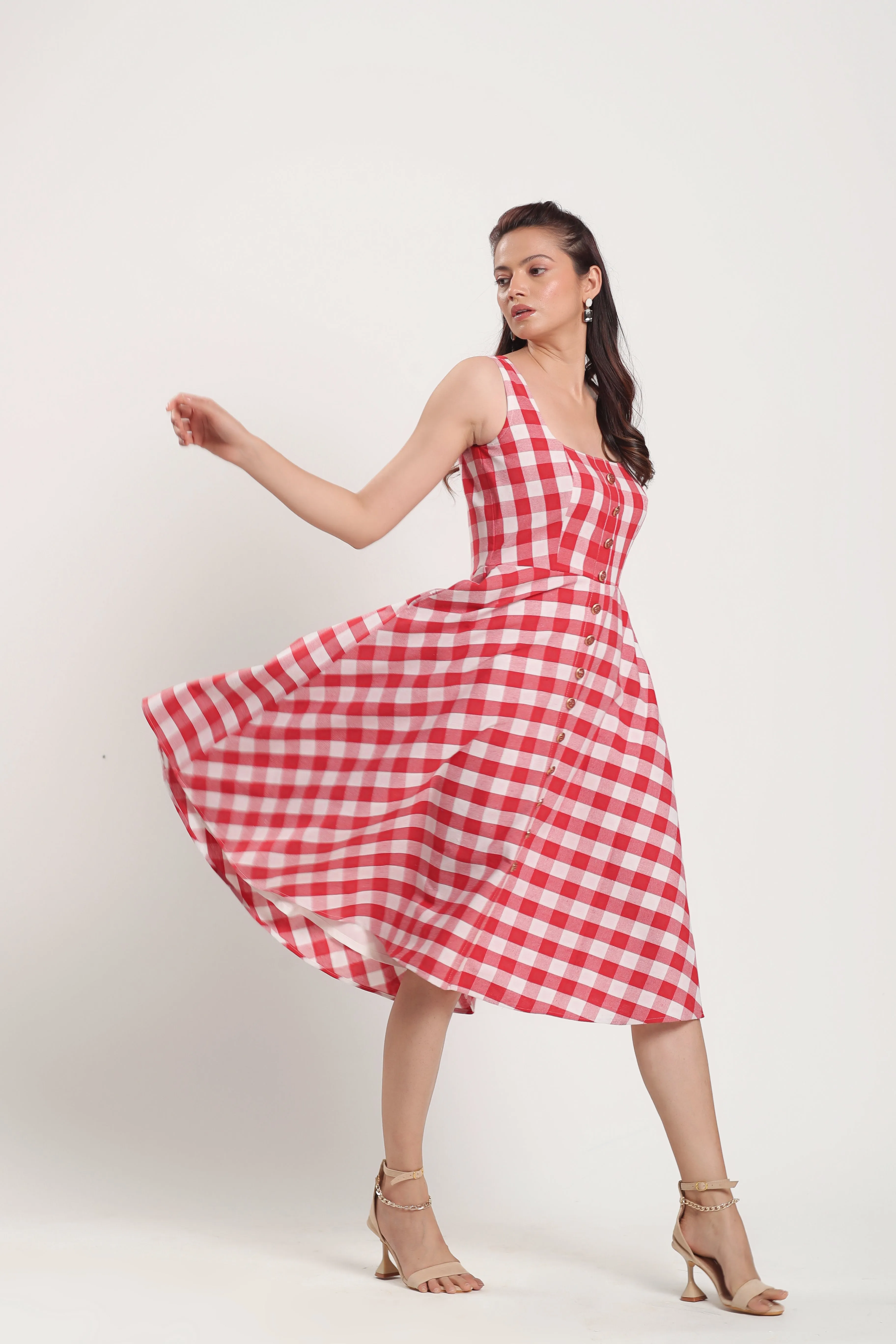 AUDREY A-LINE MIDI DRESS