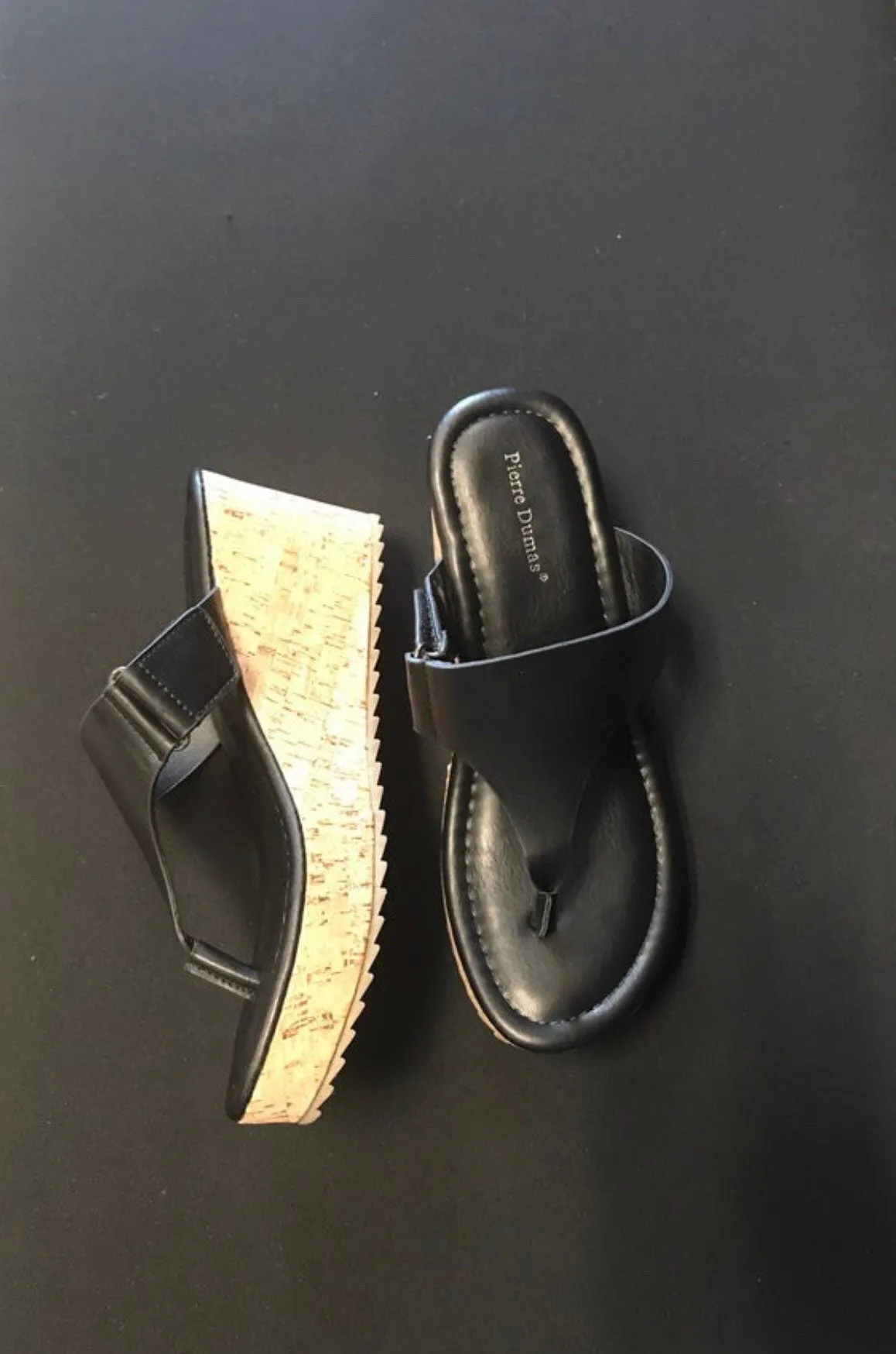 Black Cork Monogram Sandals, Personalized Sandals, Embroidery Sandals, Monogrammed Wedges, Cork Sandals, faux leather sandals