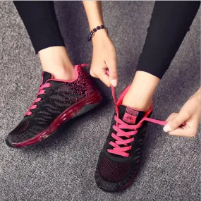 Casual Net Cross Bandage Round Toe Sport Sneakers