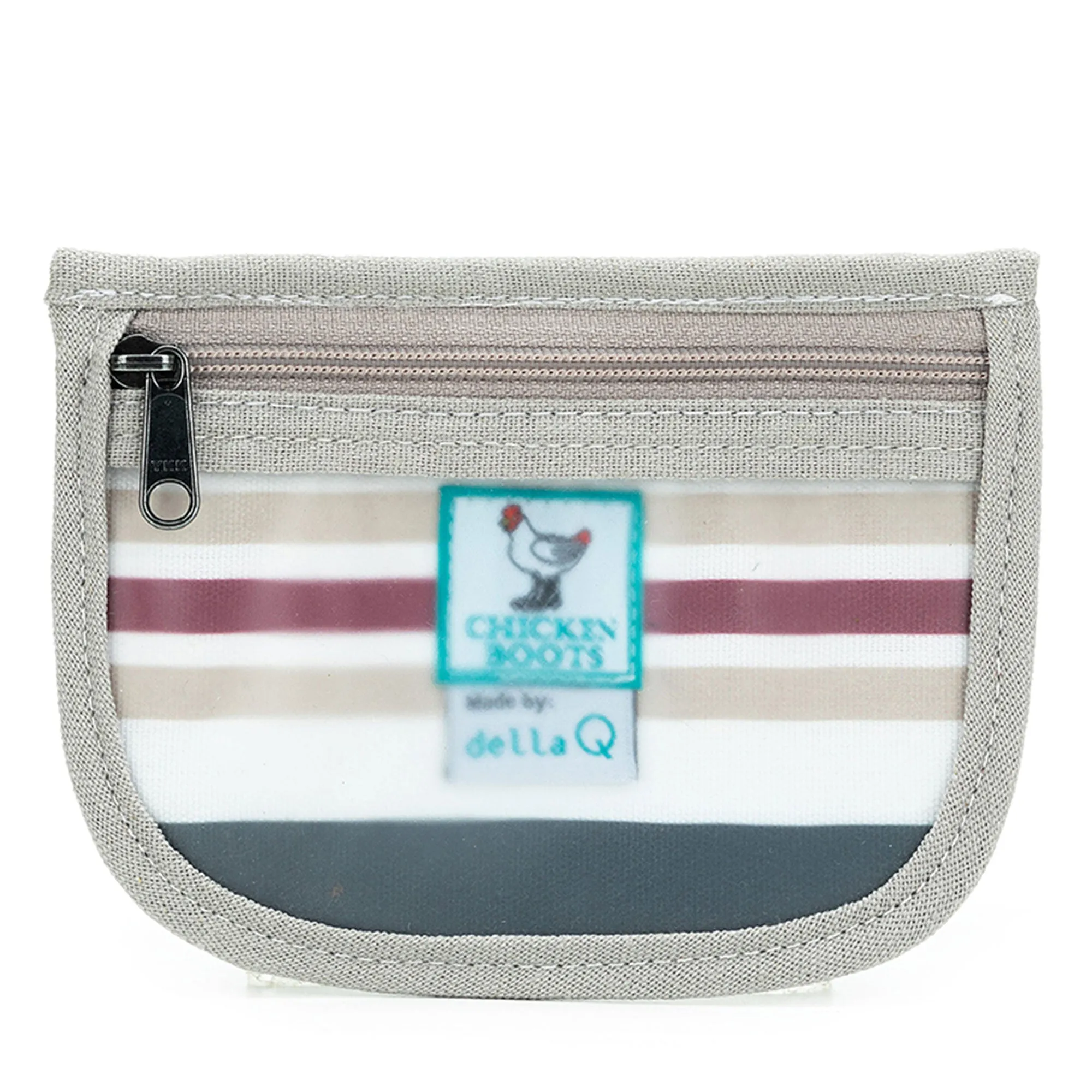 della Q Chicken Boots Stitch Marker Pouch - *Linen - Pebble