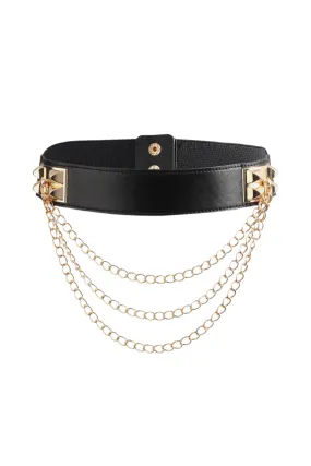 Elastic Belt with Chain