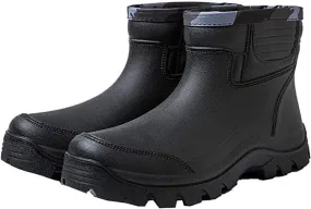 Gets Rain Boots for Mens Waterproof Light Rubber Ankle Boots for All Type of Weather