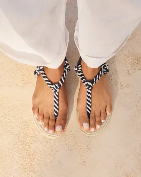 Jute Rope Sandals - Q69Y0 - Yucatán Navy And Natural