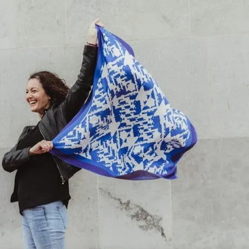 Klein NY print | bold 'Yves Klein bleu' Silk Scarf
