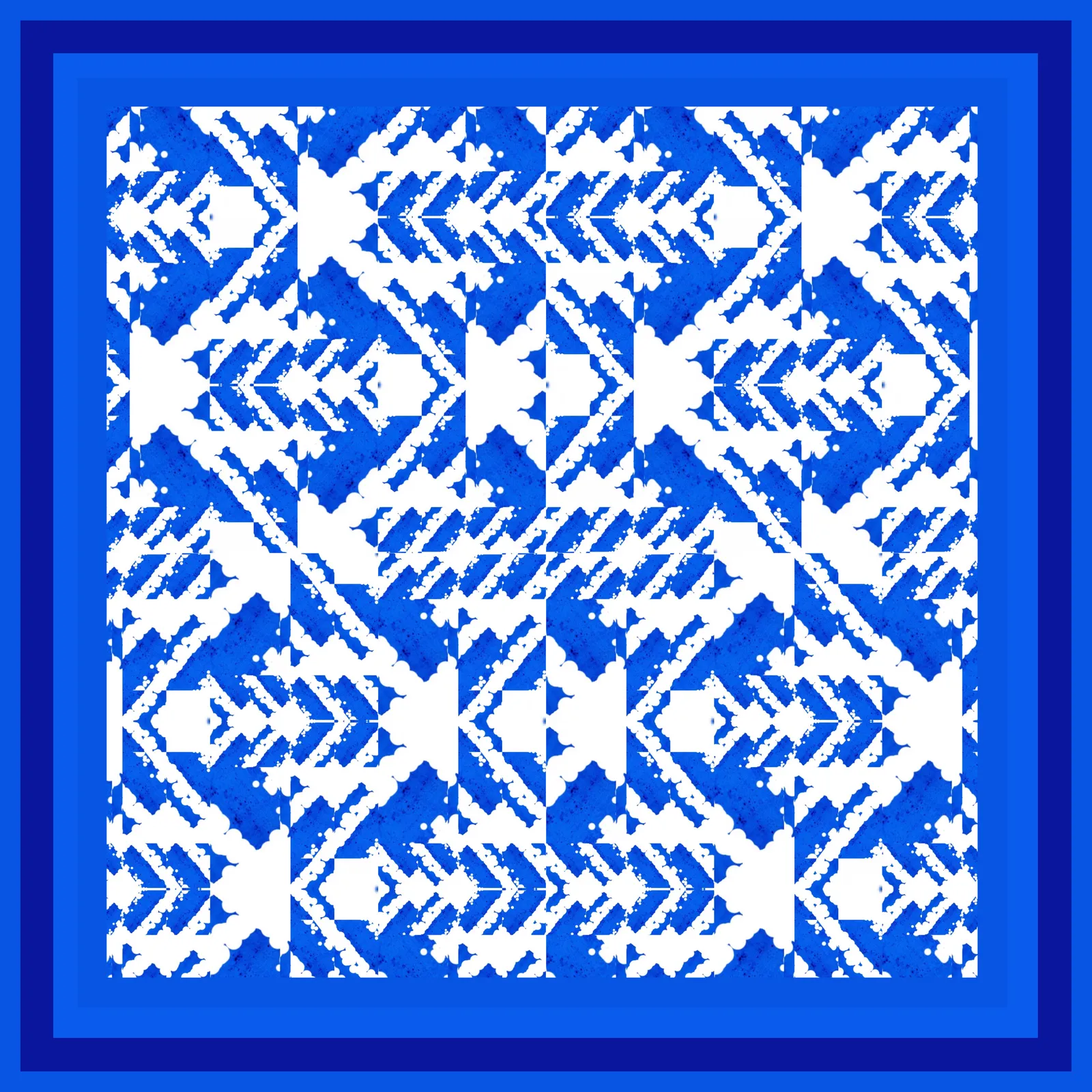 Klein NY print | bold 'Yves Klein bleu' Silk Scarf