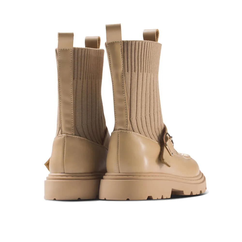 Knit Sock Heel Boots for Girls
