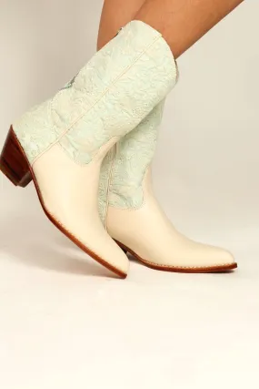 LIGHT MINT WESTERN BOOTS SENIA