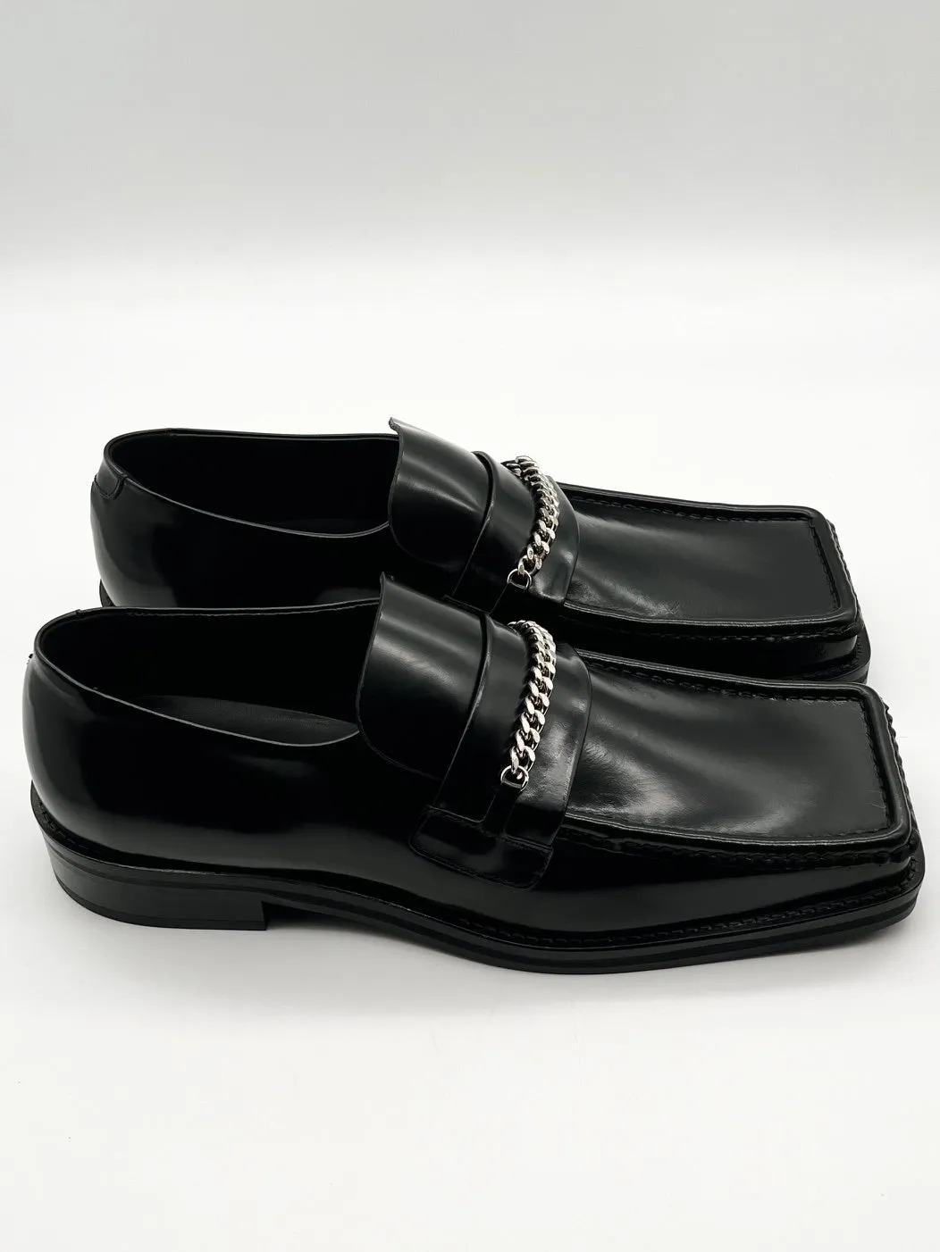 Martine Rose square toe loafers
