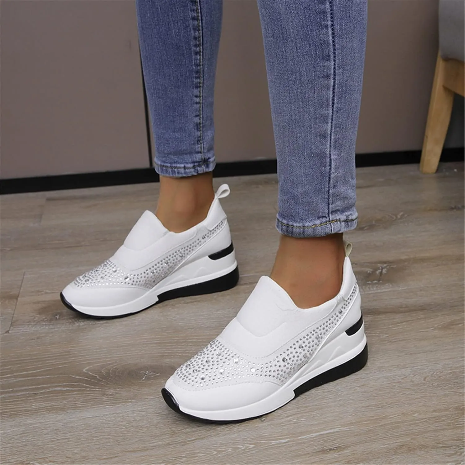 Men's Wide Minimalist Barefoot Sneakers Black Sneakers for Men Slip On Shoes Women Women's Wide Loafers Loafers for Men White Leather Sneakers for Women