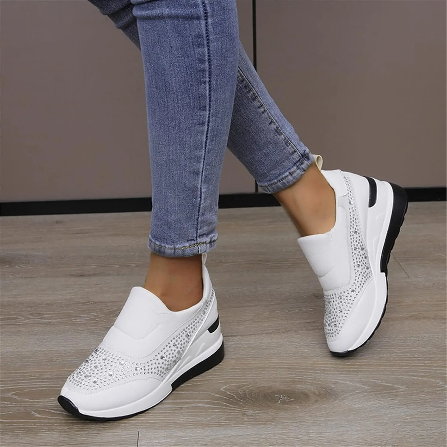Men's Wide Minimalist Barefoot Sneakers Black Sneakers for Men Slip On Shoes Women Women's Wide Loafers Loafers for Men White Leather Sneakers for Women