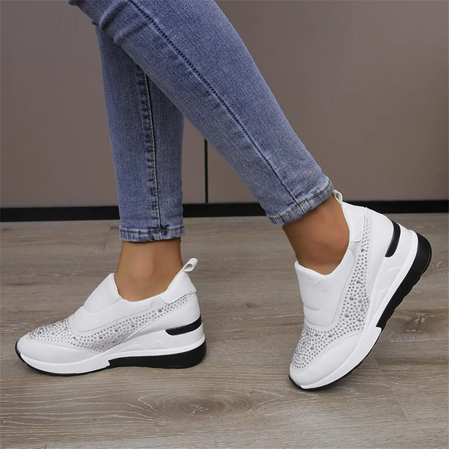 Men's Wide Minimalist Barefoot Sneakers Black Sneakers for Men Slip On Shoes Women Women's Wide Loafers Loafers for Men White Leather Sneakers for Women