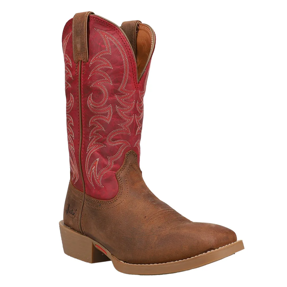 Muley 12 Inch Water Buffalo Square Toe Cowboy Boots