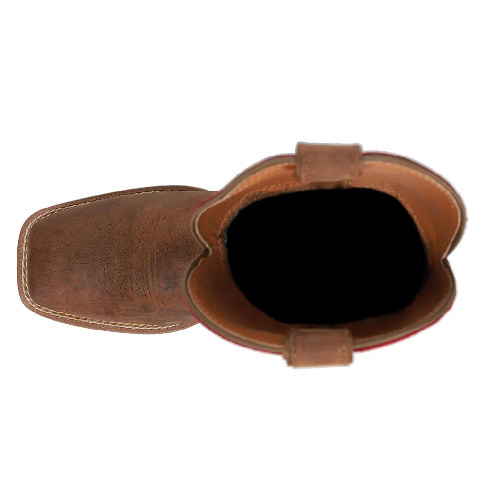 Muley 12 Inch Water Buffalo Square Toe Cowboy Boots