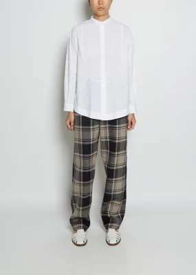 Plastron Cotton Poplin Shirt