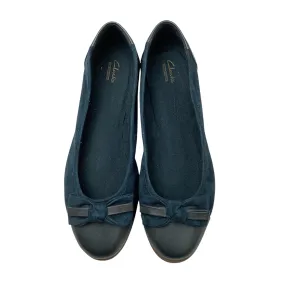 Shoes Flats By Clarks In Teal, Size: 11