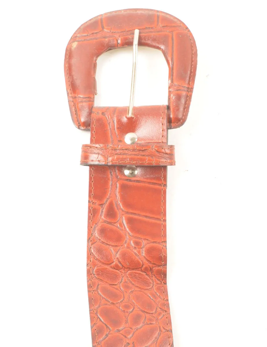 Snakeskin Pattern Fashion Belt - M