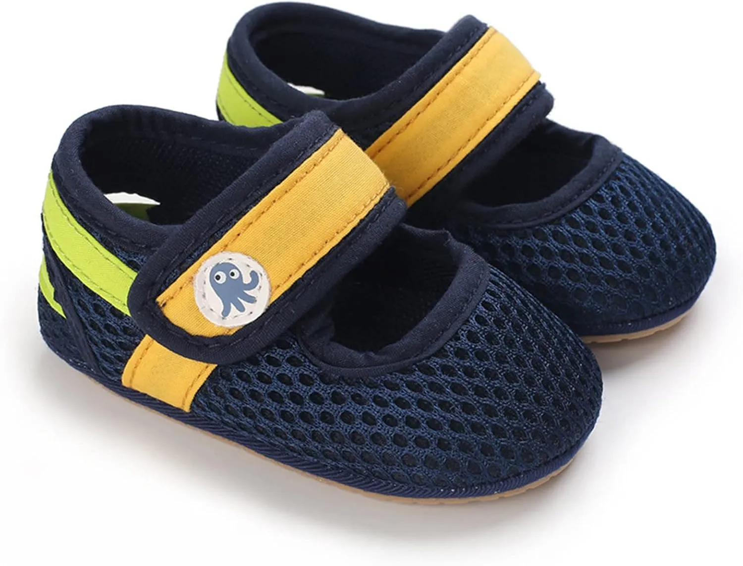 Summer Children Toddlers Boys and Girls Flat Floor Sports Mesh Breathable and Comfortable Hook Loop Glittery High Tops