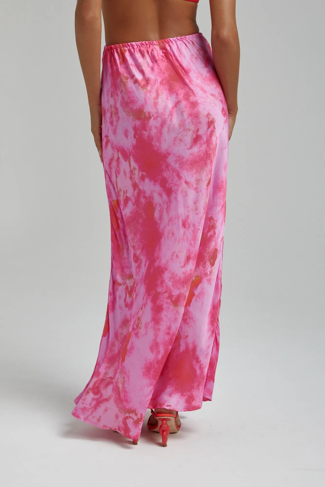 SUMMI SUMMI Womens Relaxed Maxi Skirt - Hibiscus