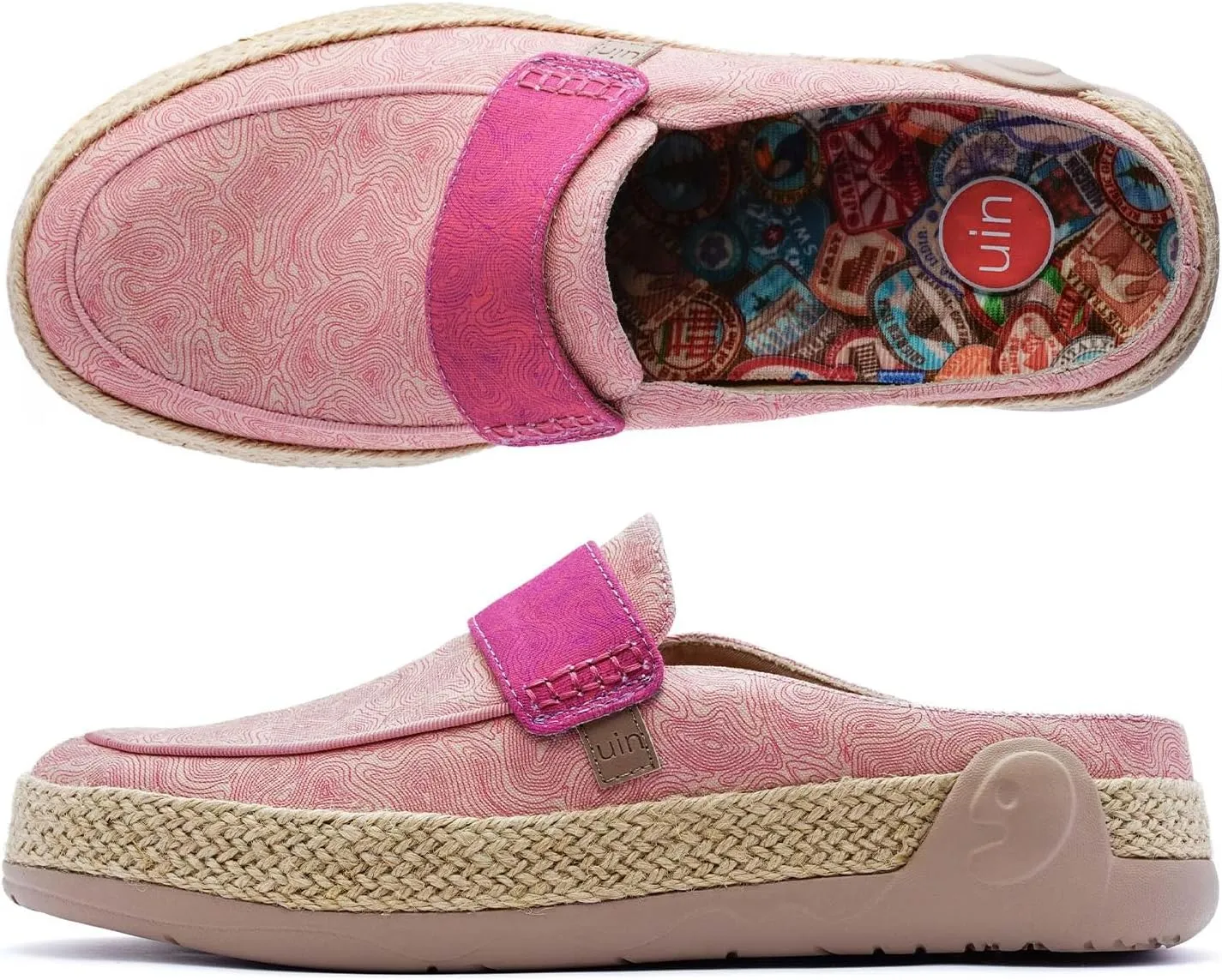 UIN Women's Lightweight Slip-on Casual Breathable Round Toe Barefoot Mules for Women