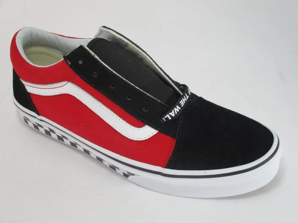 Vans scarpa sneakers da ragazzi Old Skool VN0A38HBVI71 nero-rosso-bianco