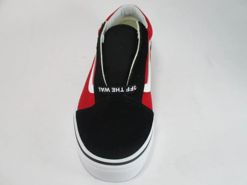 Vans scarpa sneakers da ragazzi Old Skool VN0A38HBVI71 nero-rosso-bianco
