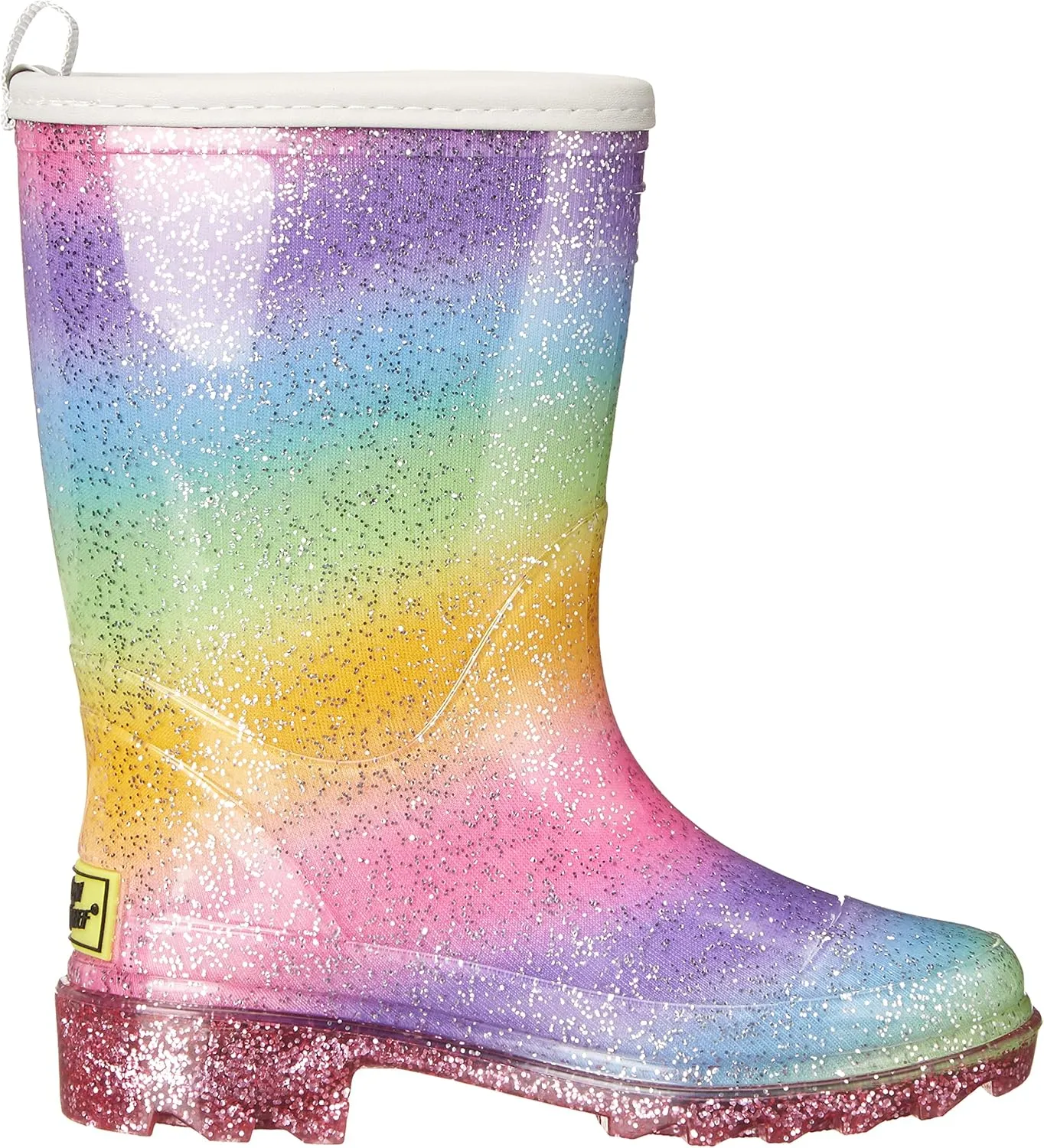 Western Chief Kids Waterproof Light Up Rain Boots With Handles for Easy On and Off for Boys and Girls