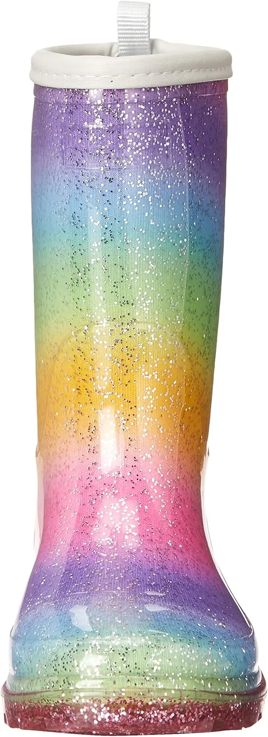 Western Chief Kids Waterproof Light Up Rain Boots With Handles for Easy On and Off for Boys and Girls