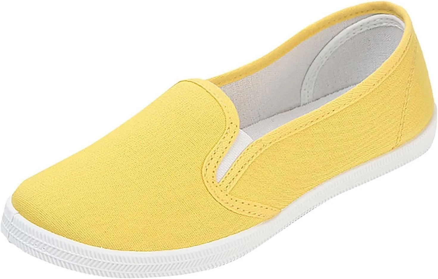 Women's Casual Shoes Summer Knit Slip On Walking Shoes Breathable L𝐨w Heel Dress Sneaker Wide Width Mesh Comfortable Sneakers