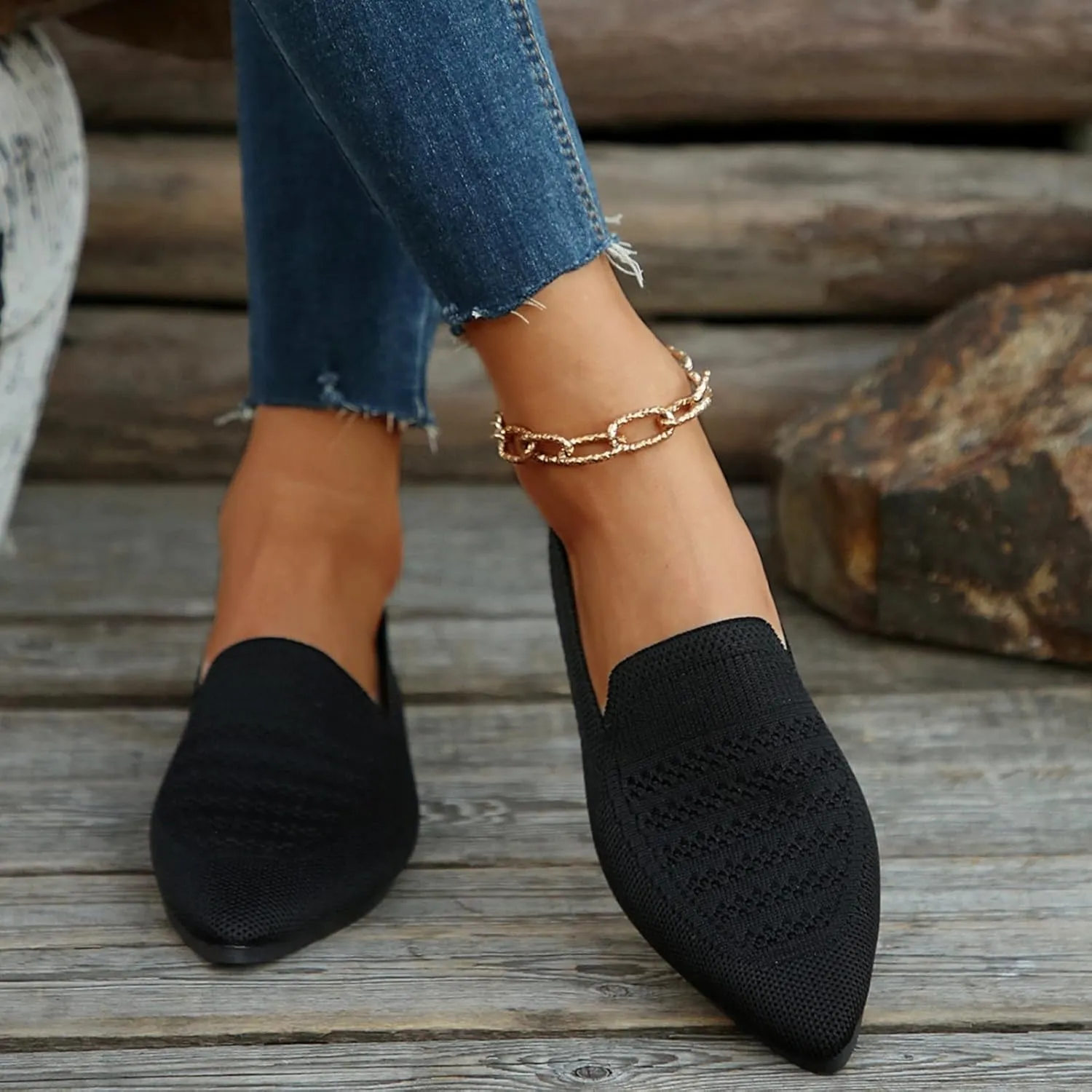 Womens Mesh Mules Orthopedic Sneakers for Women Arch Support Breathable Slip On Walking Shoes Comfortable Lightweight Running Shoes
