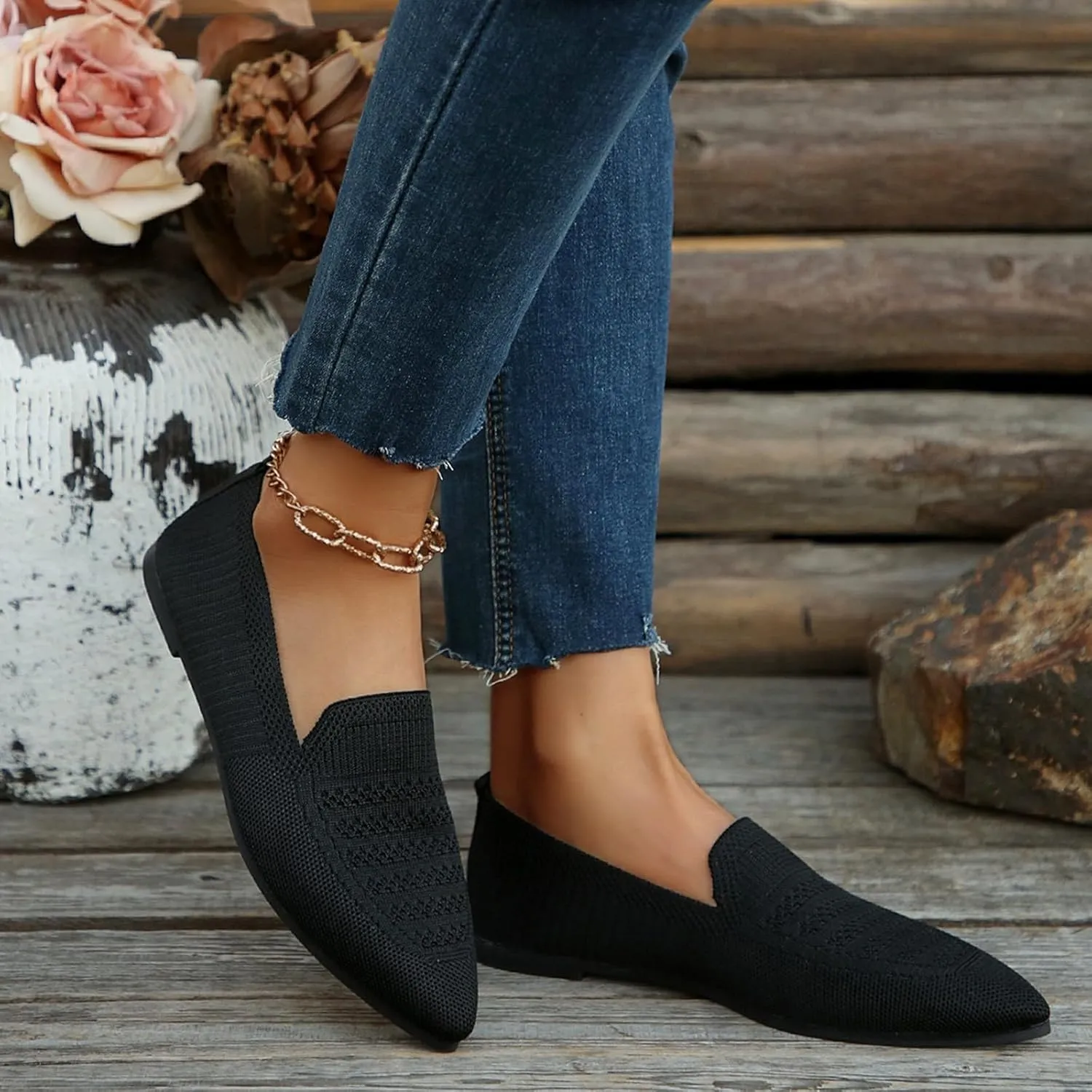Womens Mesh Mules Orthopedic Sneakers for Women Arch Support Breathable Slip On Walking Shoes Comfortable Lightweight Running Shoes