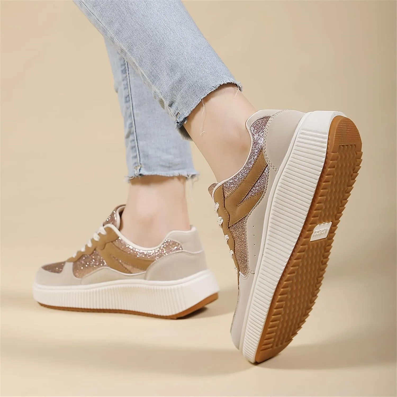 Womens Platform Shoes Comfortable Casual Sneakers Casual Tennis Walking Shoes