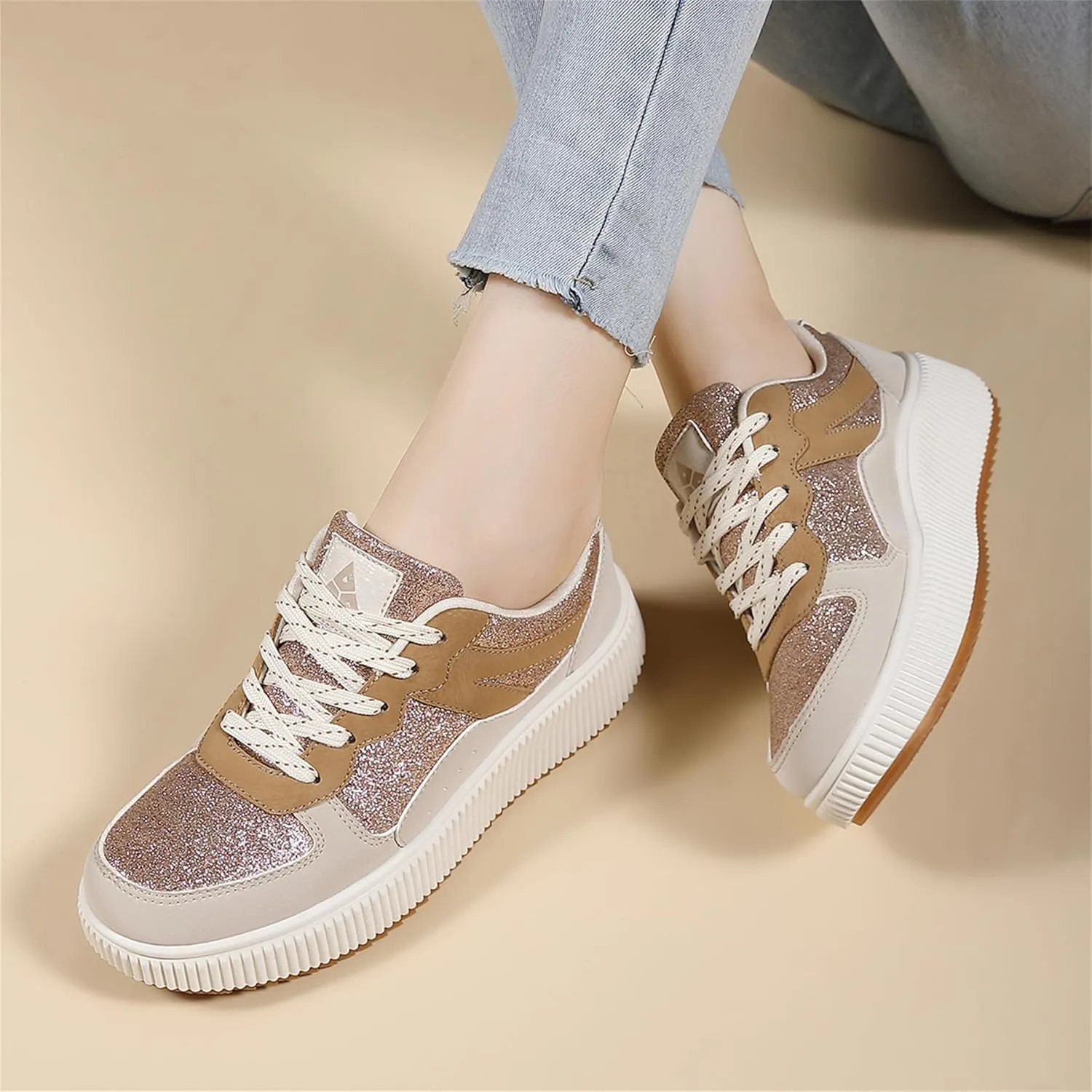 Womens Platform Shoes Comfortable Casual Sneakers Casual Tennis Walking Shoes