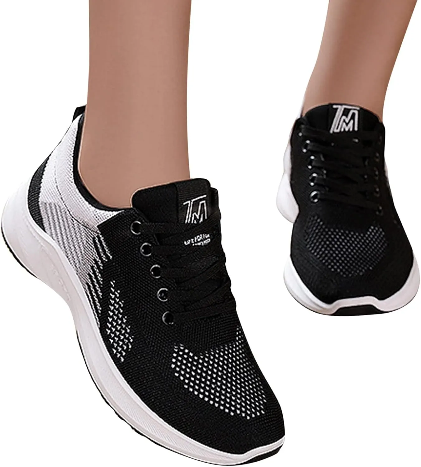 Womens Sneakers Air Cushion Running Shoes Mesh Breathable Gym Work Comfortable Athletic Sneakers Lightweight Tennis Walking Shoes