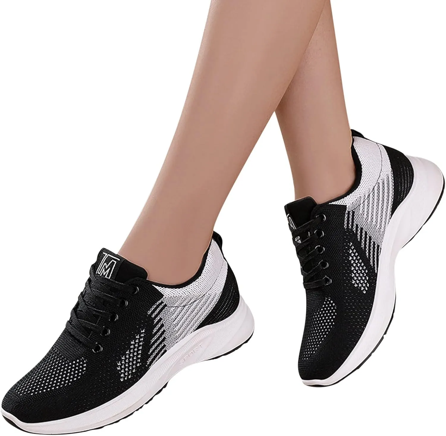 Womens Sneakers Air Cushion Running Shoes Mesh Breathable Gym Work Comfortable Athletic Sneakers Lightweight Tennis Walking Shoes